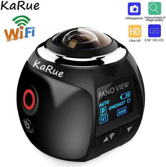 Alt view image 5 of 5 - 4K 360 Panoramic Camera Ultra HD Wifi 2448*2448 Action camera Waterproof Sport Driving VR Sport Camera
