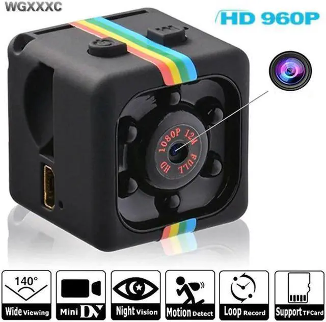 Main image of Mini HD 960P camera sensor Night vision camcorder movement DVR Micro camera Sport DV video small home secrety cam SQ 11