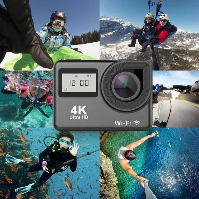 Alt view image 2 of 5 - HD 4K Touch Screen Action Camera HD 1080P/60fps 170 Degree Waterproof Helmet Go Sport Pro Hero 5 Cam Remote Control