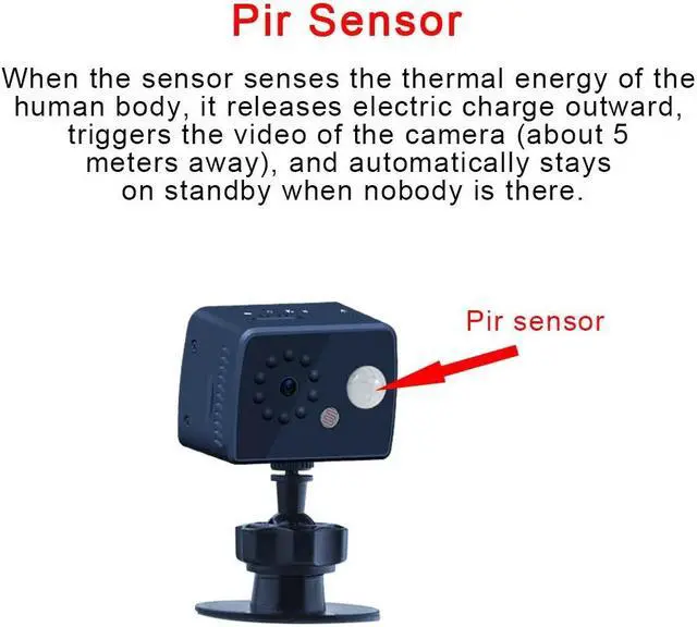 Alt view image 5 of 5 - 2019 new  1080P HD Mini Camera Motion Detection PIR Camera Night Vision DVR Camcorder Sport DV Video Small Cam Standby 30 Days