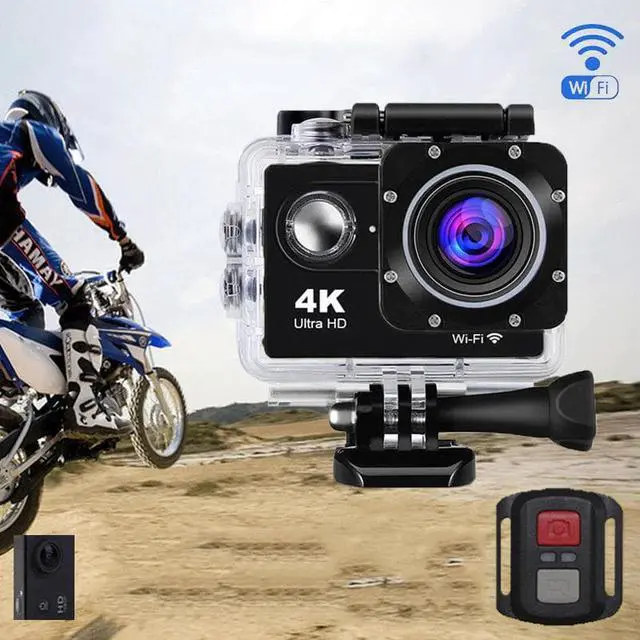 Alt view image 5 of 7 - 24MP Wifi Action Camera Ultra HD 4K 60fps 2.0'' IPS Screen Sport Camera Go Waterproof Pro Sports DV 170 Wide Angel Helmet Camera