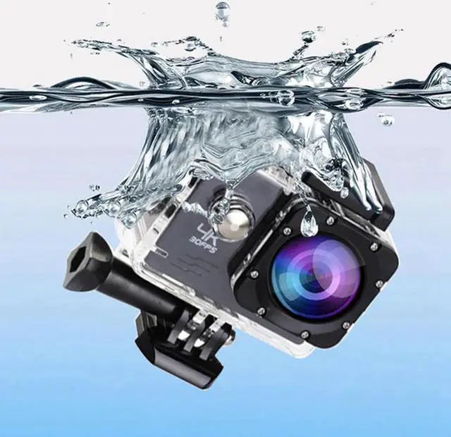 Alt view image 3 of 5 - Camera HD 4K/60Fps Wifi 16MP 2.0 LCD 170D Lens Helmet Camera 30M Go Waterproof Pro Sports Camera Video Camcorder