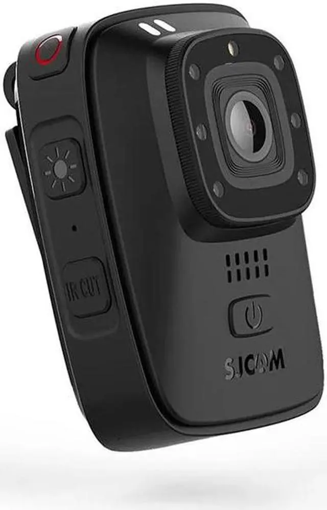 Alt view image 4 of 5 - A10 Portable Body Cam Wearable Infrared Security Camera IR-Cut Night Vision Laser Positioning Action Camera