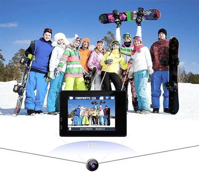 Alt view image 4 of 7 - Camera HD Wifi Sports Action Camera DV Aerial Camcorder Monitor with Waterproof Shell for Indoor Outdoor GDeals