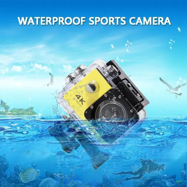 Alt view image 4 of 5 - Camera Ultra HD 4K WiFi 2.0" 170D Underwater Waterproof Cam Helmet Vedio Go Sport Pro Came with Remote Control
