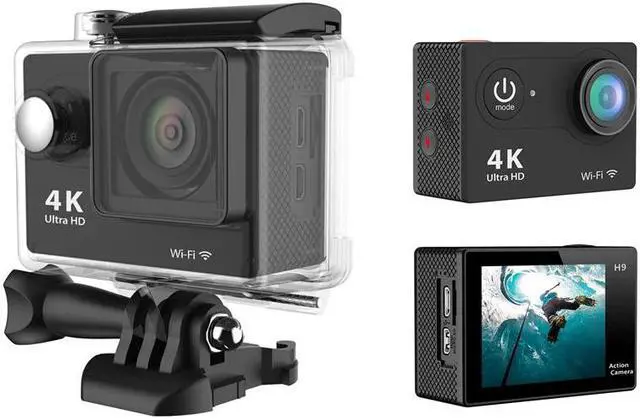Alt view image 3 of 5 - Hot-H9R Wifi Camera 1080P Ultra 4K Sport Action Waterproof Travel Camcorder Black