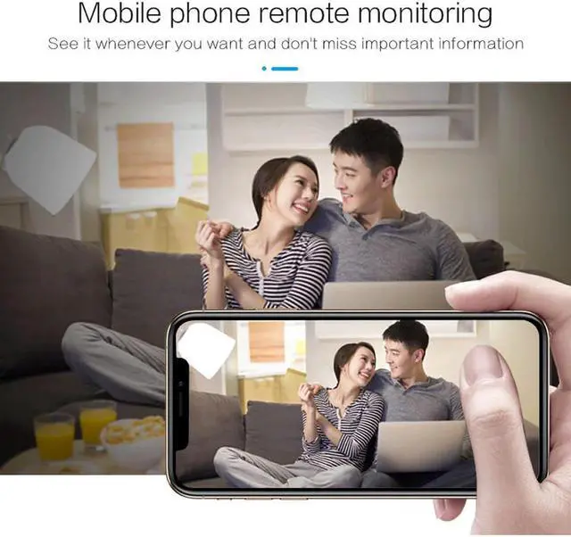 Alt view image 4 of 5 - Mini Camcorder 1080P Portable DV Camera WiFi IP Camera Remote Monitor Night Vision Wireless Home Camera Audio Sport Cam
