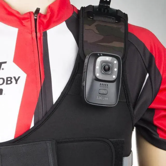 Alt view image 2 of 5 - A10 Portable Body Cam Wearable Infrared Security Camera IR-Cut Night Vision Laser Positioning Action Camera