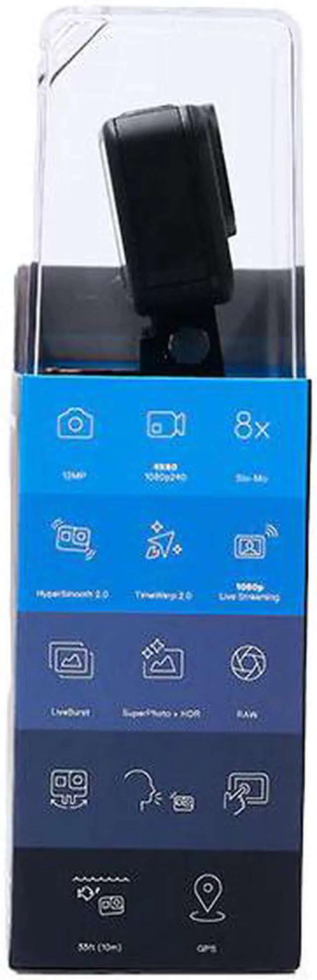 Alt view image 4 of 5 - HERO8 Black Waterproof Sports Action Camera 4K Ultra HD Video 12MP Photos 1080p Live Streaming Hero 8 Video Cam