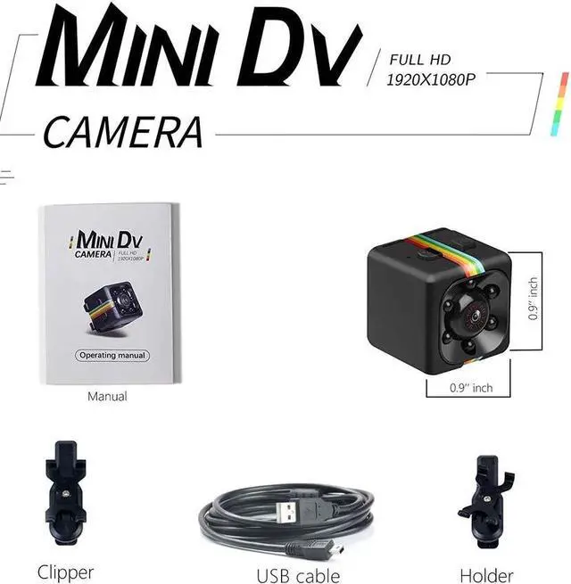 Alt view image 2 of 5 - Mini HD Camera corders Webcam 1080P Web Sport DV Sensor Night Vision Car DVR Camera Wide Angle Web Cam Camcorders