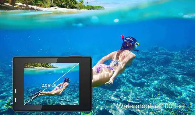 Alt view image 3 of 5 - Camera 4K Ultra HD 60fps Wifi 16MP 2.0'' 170D Lens Underwater Go Waterproof Helmet Pro Sports Video Camera Recording