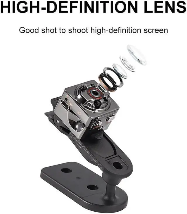 Alt view image 2 of 5 - Mini Camera 1080p Full HD Smart Small Cam Micro Outdoor Camera Sport Video Night Vision Wireless Body Smart Small Camera