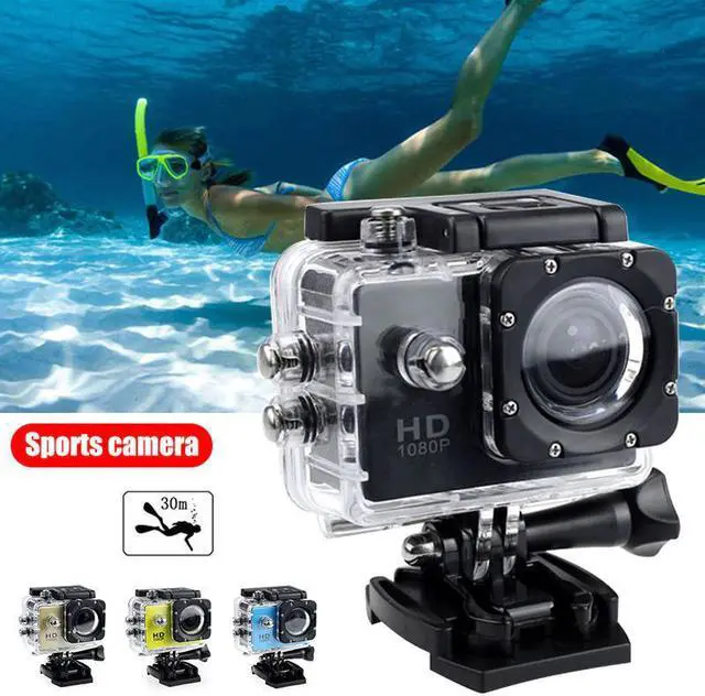 Alt view image 4 of 5 - Sport Action Mini Underwater Camera Waterproof Cam Screen Color Water Resistant Video Surveillance For Water Cameras