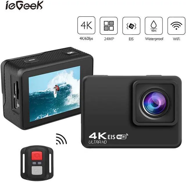 Main image of Anti-shake Action Camera 4K/60FPS Sports camera WIFI 2.0" 170D Underwater Waterproof Remote Control Video Recording Cameras