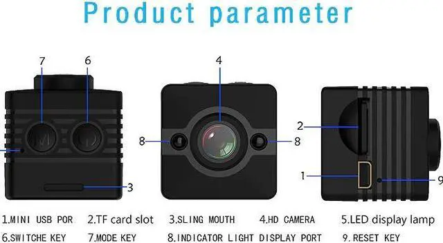Alt view image 5 of 5 - Waterproof 1080P HD Mini Camera Cam Full Color Micro Espia DVR Flexible with Motion Sensor Secret Camcorder Sport Action