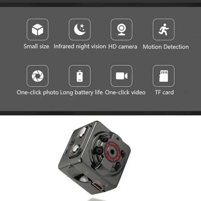 Alt view image 2 of 5 - Mini Camera Sport DV Camera HD1080P Ip Video Cam Night Vision Wireless Body DVR DV Tiny Minicamera Microchamber