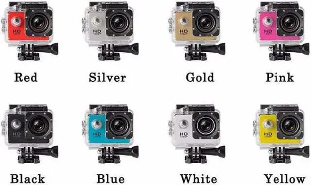 Alt view image 2 of 4 - Outdoor Sport Action Mini Camera 1080P Full HD Waterproof Cam DV  Screen Color Water resistant Video Surveillance
