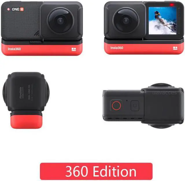 Alt view image 3 of 5 - 360 ONE R new sports Action Camera 5.7K 360 4K wide angle waterproof video camera 1 inch Lens Mod