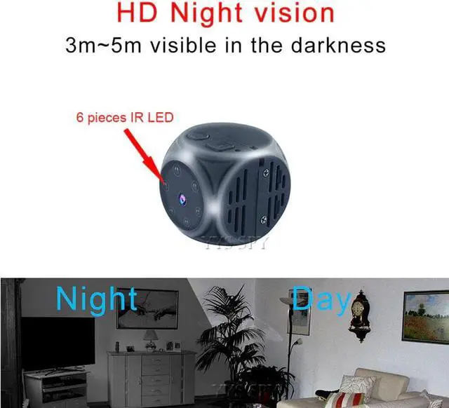 Alt view image 2 of 5 - HD 1080P Mini Camera Secret Night Vision CCTV Camcorder Small DVR Video Motion Bike Pocket Micro Cam Support Hidden TF Card