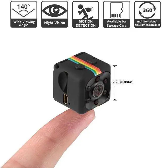 Alt view image 2 of 5 - Mini Camera HD 1080P Sensor Night Vision Camcorder Motion DVR Micro Camera Sport DV Video cam SQ 11 small Camera MIni