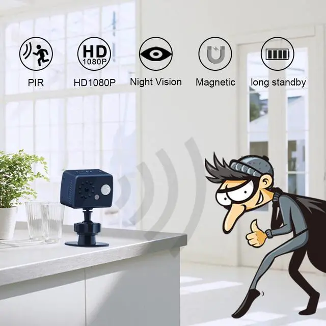 Alt view image 2 of 5 - HD 1080P Mini Camera DV Pir infrared Night Vision Surveillance camera Wide Angle Sport Cam Video Recorder pk sq11 sq13