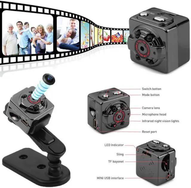 Alt view image 7 of 7 - Mini Camera 1080p Micro Outdoor Camera Sport Video HD Camera Night Vision Wireless Body DVR DV Tiny Motion Sensor Mini Cam