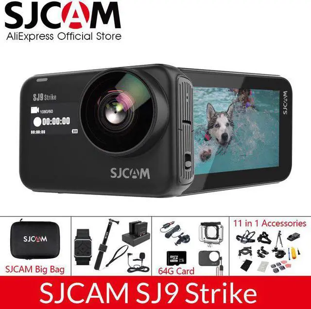 Alt view image 4 of 5 - SJ9 Strike Supersmooth GYRO Waterproof 4K 60fps Action Camera Wireless Charging Live Streaming Wifi Sports Video Camera