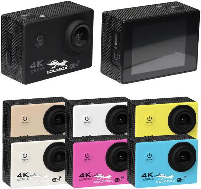 Alt view image 4 of 5 - HD 4K Action Camera WiFi Remote Control Sport Camera Go Waterproof Pro Helmet Camera Sports DV 170D Video Recording Camera