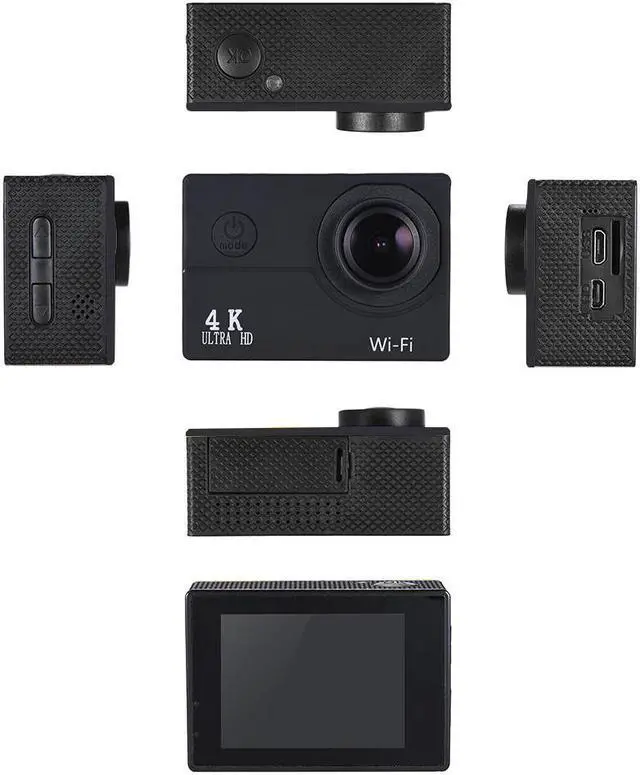 Alt view image 3 of 5 - Action Sports Camera 1080P Full HD 4X Digital Zoom Diving 40m Wide Angle Lens 2" LCD  Support Slow Motion Photography