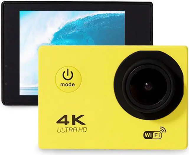 Alt view image 2 of 5 - Waterproof Camera 170 Angle Wide Angle WiFi Sports Camera Action Camera Ultra HD 4K with Remote Control