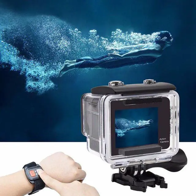 Alt view image 4 of 5 - Camera Ultra HD 4K 30fps WiFi 2.0" Underwater Cameras Waterproof Helmet Bicycle Video Recording Cameras Outdoor Sport Cam