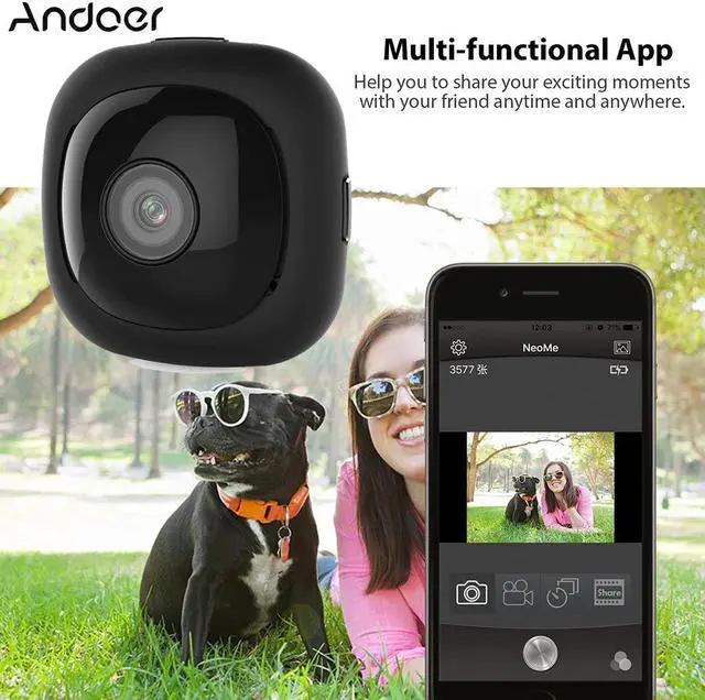 Alt view image 4 of 5 - G1 Super Mini Camera Wifi Full HD Pocket Camera 1080P Action Camera Handheld 8MP Wide Angle Auto Selfie W/APP Remote
