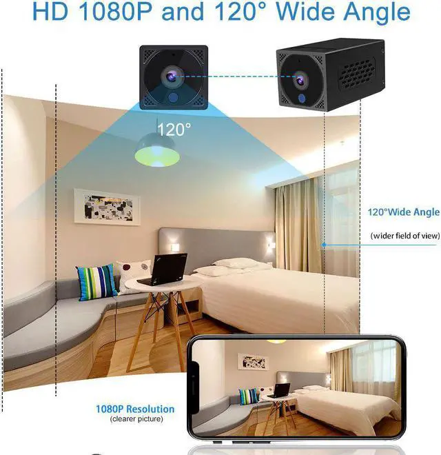 Alt view image 5 of 7 - Mini Video Camera Espia 1080P Small Night Vision Body Camcorder Outdoor Action Bike Pocket Wearable Recorder Micro Camara