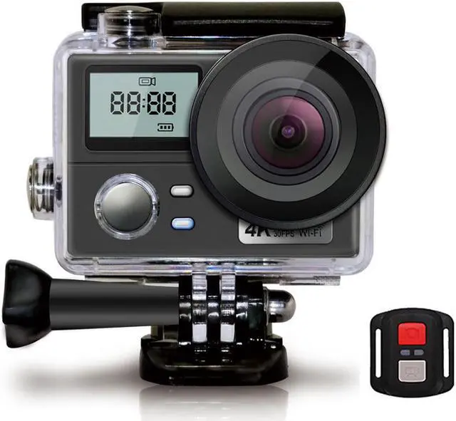 Alt view image 2 of 5 - HD 4K WiFi Action Camera New Dual Screen Outdoor Extreme Sports Kamera with Remote Control Go Waterproof pro Helmet Camera