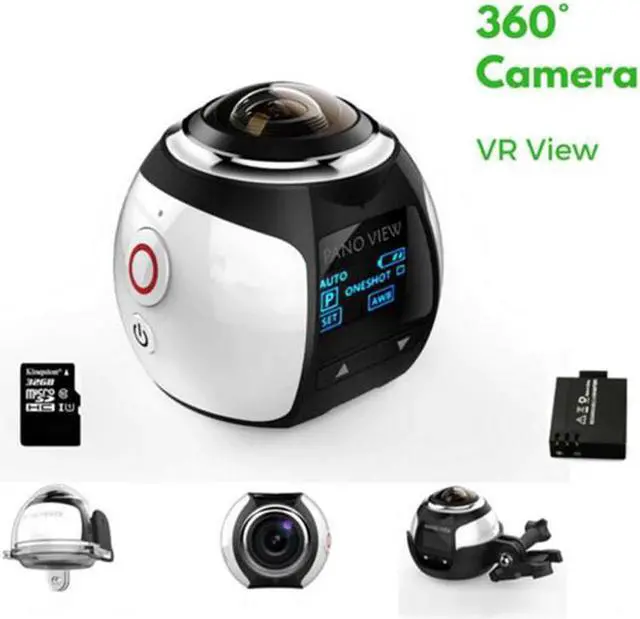 Alt view image 5 of 5 - Mini 360 Video Camera V1 Action Camera Dual Image Stabilization Mini Panorama Camera 360 Degree Sport Driving VR Camera