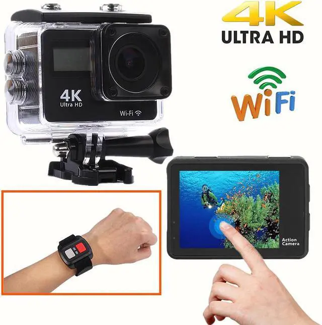 Alt view image 3 of 5 - 1080P HD Action Camera 4K Touch Screen WiFi Remote Control Sports Video Camcorder 30fps Mini Helmet Waterproof Sports DV Camera