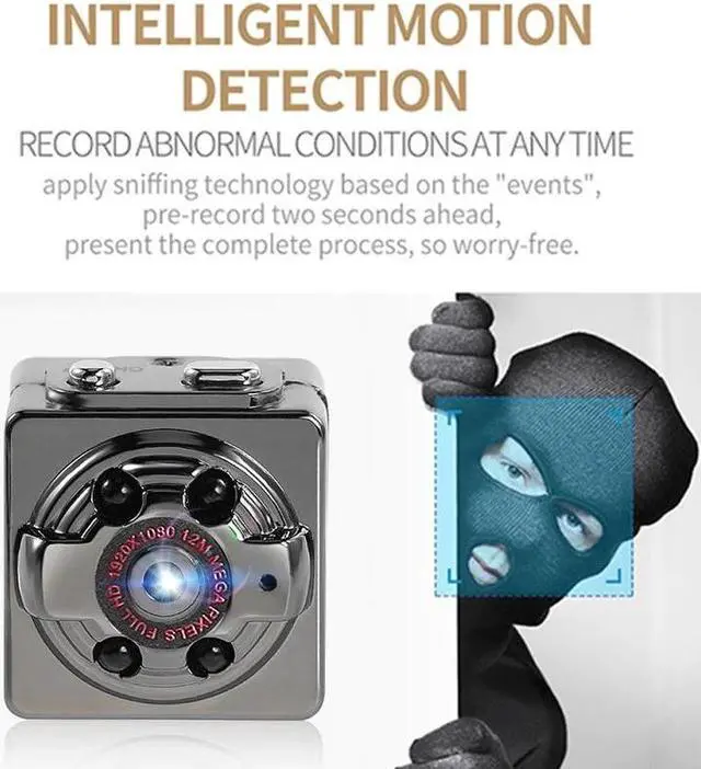 Alt view image 2 of 5 - Mini Sport DV Camera 1080P Small Secret Video Cam Night Vision Micro Body DVR Tiny Full HD Minicamara With Motion Sensor