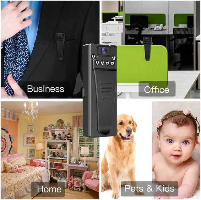 Alt view image 5 of 5 - Mini Camcorder Camera HD 1080P Sport Voice Recorders DV Cam Infrared Night Vision Dictaphone Clip DVR Small Cam Car sq11 sq13