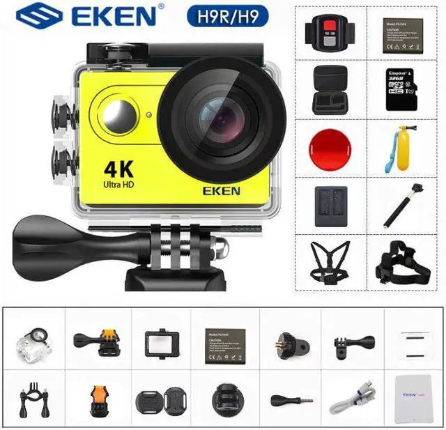 Alt view image 6 of 7 - Action Camera 4K/30FPS 1080p/60fps 20MP Ultra HD  Mini Helmet Cam WiFi Waterproof Sports Camera From  H9 H9R