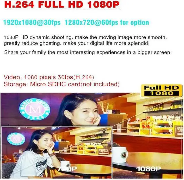 Alt view image 4 of 5 - Camera HD 1080p WiFi 30m Waterproof Underwater Video Recording Camera Sport Camera go extreme pro cam