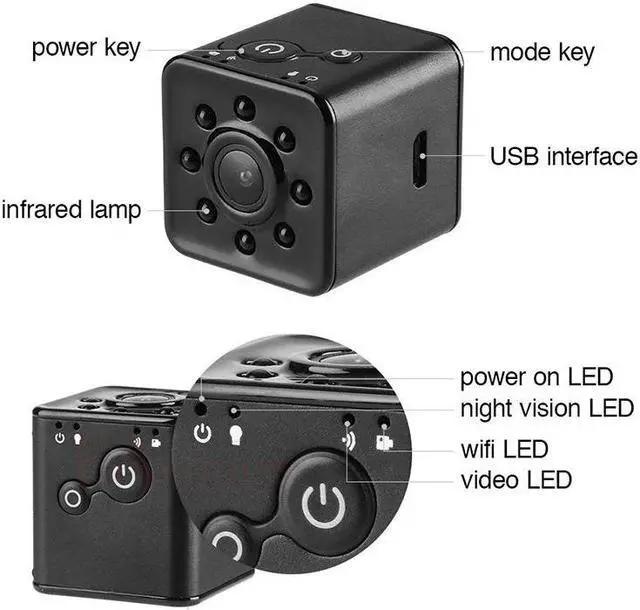 Alt view image 2 of 5 - mini Camera HD 1080P SQ13 WIFI DVR Infrared Motion Detection Camera Video recorder Sport Surveillance camera pk sq11 sq23