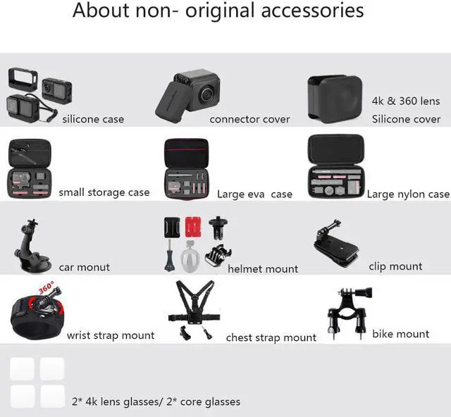 Alt view image 5 of 5 - In Stock 360 ONE R 5.7K 360 lens Mod/4K wide angle/Sport Action Camera