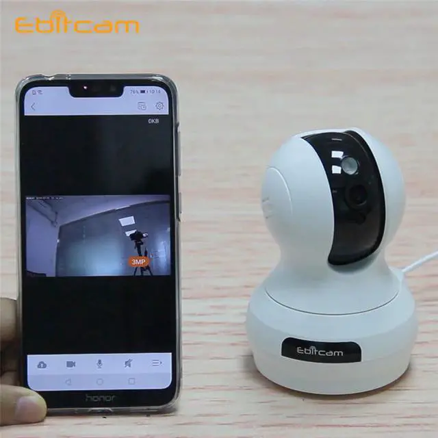 Alt view image 3 of 5 - 1080P 2k Security Surveillance PTZ 360 IP Camera System Night Vision Action Motion Detect 2 way Audio WiFi Monitor Indoor Webcam