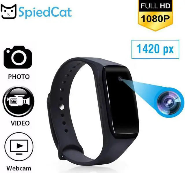 Alt view image 5 of 5 - Smart Bracelet Mini Cam Wristband Fitness Track Outdoor Sport Wearable Device Bracelet Watch Record Camera Support TF Card