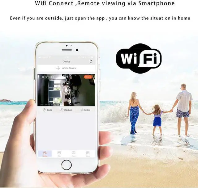 Alt view image 2 of 5 - Camera Micro Wifi IP Night Vision 720P Camera HD Video Recorder Sport Outdoor Motion Detection Android P2P Wearable Cam