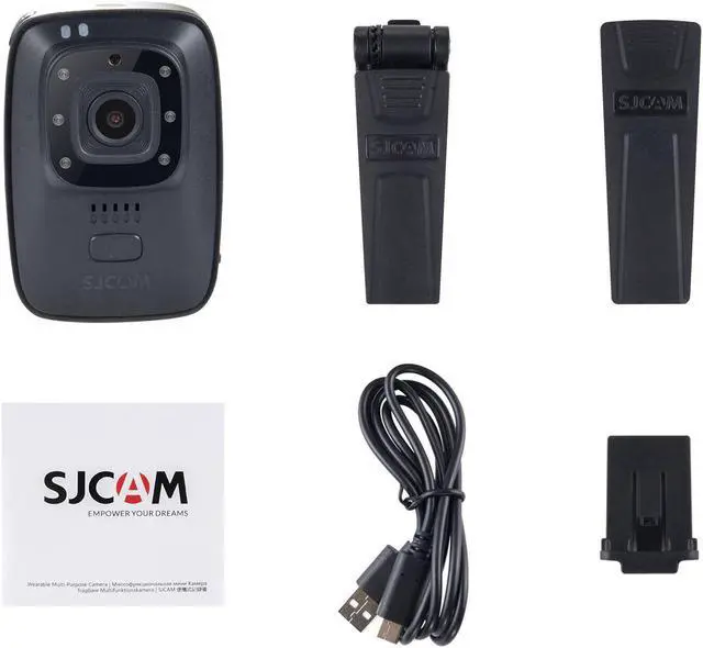 Alt view image 4 of 5 - A10 Portable Law Enforcement Camera Wearable Body Camera IR-Cut B/W Switch Night Vision Laser Lamp Infrared Action Camera