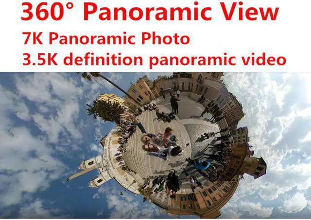 Alt view image 3 of 5 - In Stock  Mijia Sphere 360º Panorama Camera Ambarella 3.5K Video Recording 1600mAh View Action Sports Camera Kit