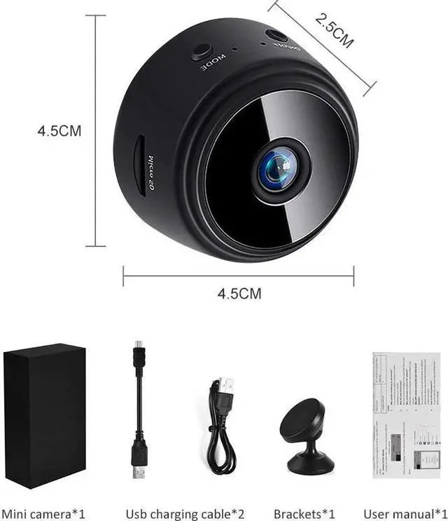 Alt view image 2 of 5 - WIFI Camera Sport DV Sensor Night Vision Camcorder Wireless DVR Home Security Camera Video Small Camera 1080P Cam