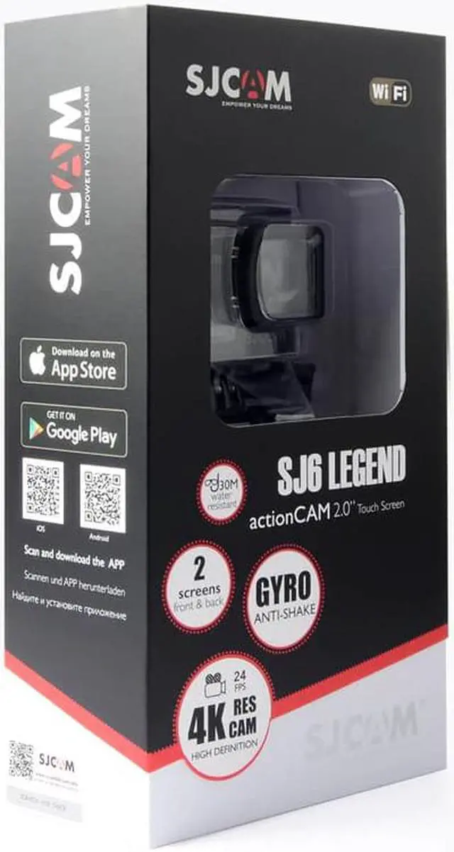 Alt view image 4 of 5 - SJ6 Legend Gyro Action Helmet Sports DV Camera Waterproof 4K NTK96660 2.0" Touch Screen Sport Video DVR