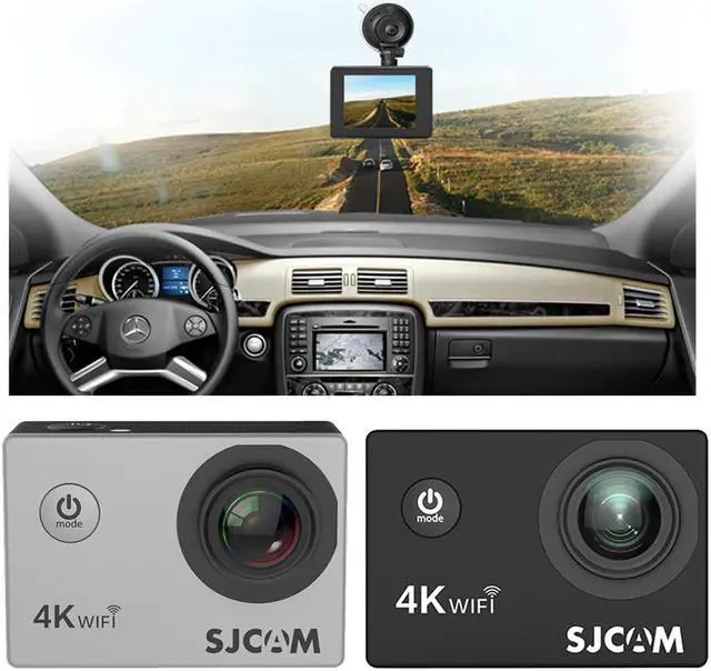 Alt view image 5 of 5 - SJ4000 AIR Action Camera Ultra HD 4K WiFi Remote Control Sports Video Camcorder DVR DV 40m Waterproof Camera Mini Cam Bike